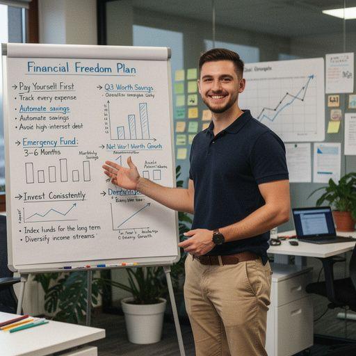 Pénzérmék és bankjegyek egy asztalon, a pénzügyi tudatosság szimbólumai.